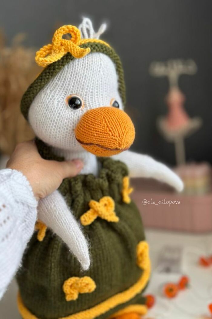 A Knitted Goose For Christmas: Here's My Goose Toy Knitting Patterns