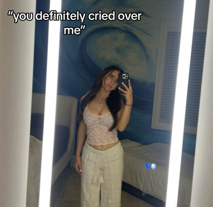 Stunning woman taking a mirror selfie indoors wearing light clothing, related to viral Georgia-Texas game reactions. Stunning woman taking a mirror selfie indoors wearing light clothing, related to viral Georgia-Texas game reactions.