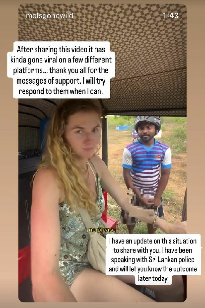 Woman revealing disturbing truth about solo traveling with local man’s vile act recorded outdoors in casual setting. Woman revealing disturbing truth about solo traveling with local man’s vile act recorded outdoors in casual setting.