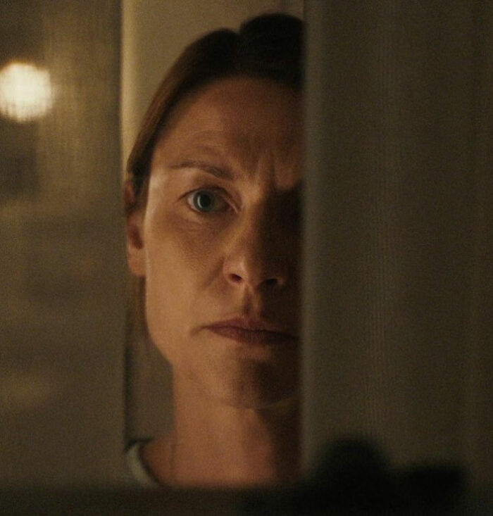 Claire Danes with a quivering chin in a dramatic scene from her new hit show, creating intense emotions. Claire Danes with a quivering chin in a dramatic scene from her new hit show, creating intense emotions.