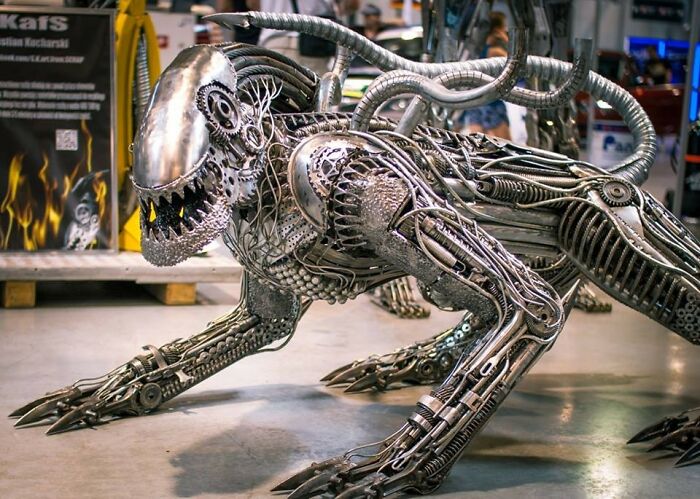 This Polish Artist Sebastian Kucharski Turns Scrap Metal Into Epic Sci-Fi Sculptures