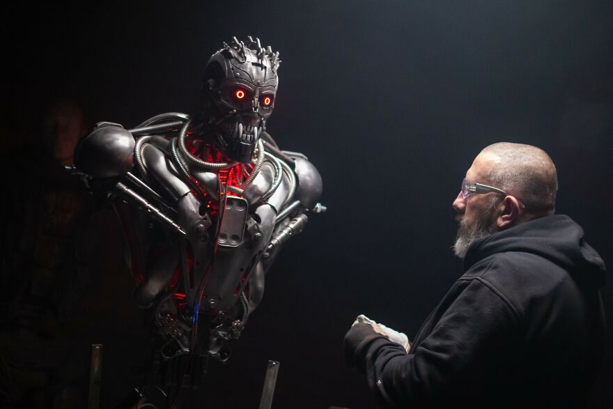 This Polish Artist Sebastian Kucharski Turns Scrap Metal Into Epic Sci-Fi Sculptures