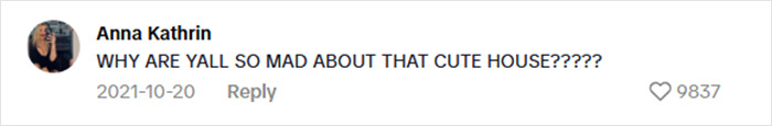 Screenshot of a social media comment reacting to a viral $15K cabin in the woods raising safety concerns. Screenshot of a social media comment reacting to a viral $15K cabin in the woods raising safety concerns.