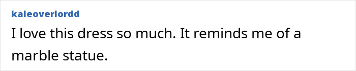 Comment on Jennifer Lawrence's diaper dress, expressing admiration and comparing it to a marble statue. Comment on Jennifer Lawrence's diaper dress, expressing admiration and comparing it to a marble statue.