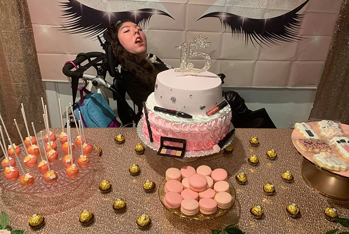 Young woman born without most of her brain celebrates birthday with family amid a heartfelt and heated discussion. Young woman born without most of her brain celebrates birthday with family amid a heartfelt and heated discussion.