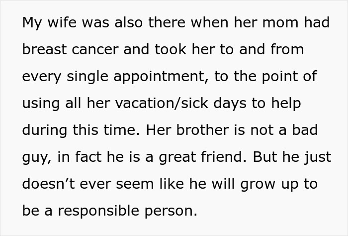 Alt text: Man houses and supports his in-laws while dealing with his mother-in-law cutting wife out of the will conflict Alt text: Man houses and supports his in-laws while dealing with his mother-in-law cutting wife out of the will conflict