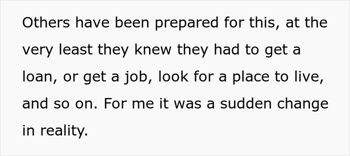 Text excerpt about sudden life changes related to mom affair college money dad and financial challenges faced. Text excerpt about sudden life changes related to mom affair college money dad and financial challenges faced.