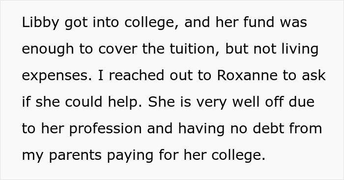 Text about a lady neglecting siblings who need her support, highlighting family conflict and attempts to reconnect after years.