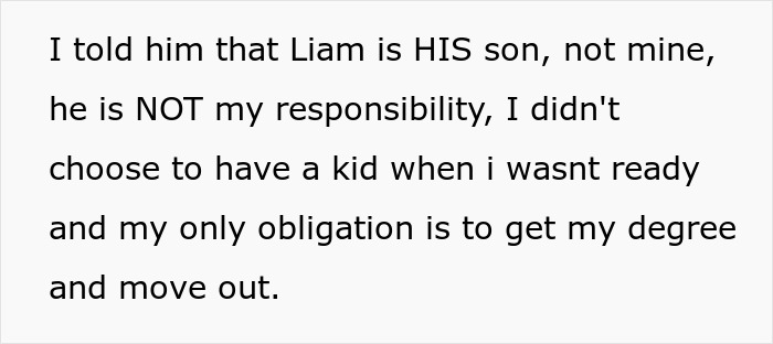 Guy Snaps After His Studies Are Constantly Interrupted With Babysitting Demands: "He's Your Son"