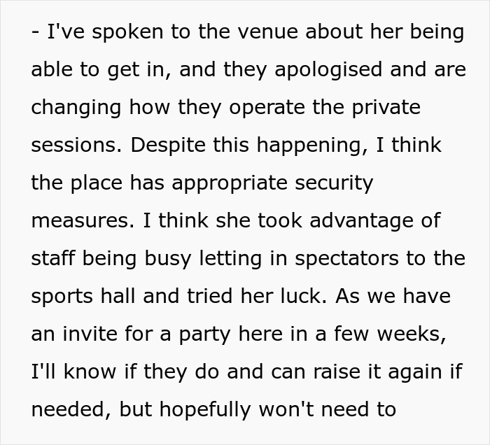 Entitled mother denied entrance at private party causes scene demanding food for her children.