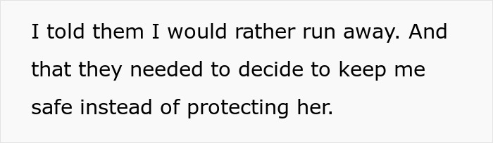 Text excerpt about a 16-year-old feeling trapped with mentally unstable sister and calling out parents for prioritizing her.