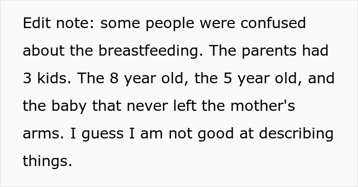 Text excerpt discussing parents with three kids during a haunted hayride, mentioning scared kids and parental behavior. Text excerpt discussing parents with three kids during a haunted hayride, mentioning scared kids and parental behavior.