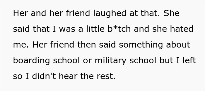 Text excerpt about teen leaving home after dad chooses girlfriend, highlighting adoption and family conflict keywords.