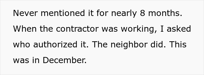 Text excerpt about a man refusing to pay his neighbor for replacing a rotten fence without prior agreement. Text excerpt about a man refusing to pay his neighbor for replacing a rotten fence without prior agreement.
