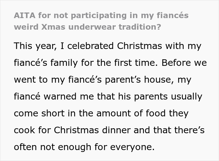 Woman baffled by family's Christmas traditions, boyfriend offended she didn't participate in holiday customs. Woman baffled by family's Christmas traditions, boyfriend offended she didn't participate in holiday customs.