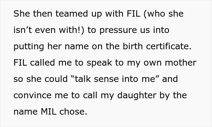 Mother-in-law demands baby’s name honor her culture while new mom fights for her heritage during recovery.