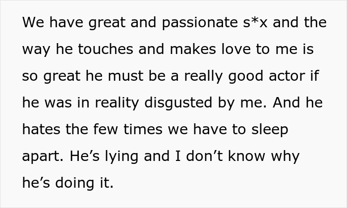 Alt text: Woman discovers her kind and supportive husband made fun of her to his cheating ex-wife in a painful betrayal. Alt text: Woman discovers her kind and supportive husband made fun of her to his cheating ex-wife in a painful betrayal.