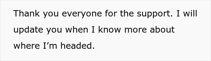 Text image showing a message thanking everyone for support with an update promised soon. Text image showing a message thanking everyone for support with an update promised soon.
