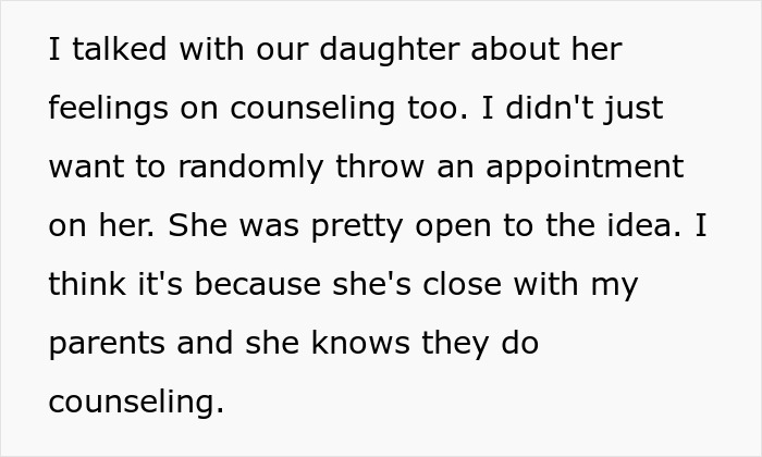 Text discussing a father feeling like a single parent as his wife prioritizes work over family and ignores their 10-year-old. Text discussing a father feeling like a single parent as his wife prioritizes work over family and ignores their 10-year-old.