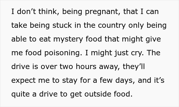 Pregnant woman worried about hazardous cooking and risk of food poisoning from mother-in-law’s Thanksgiving meal. Pregnant woman worried about hazardous cooking and risk of food poisoning from mother-in-law’s Thanksgiving meal.