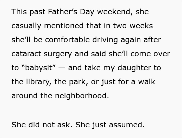 Mom explains why she feels deeply uncomfortable leaving baby alone with mom or mother-in-law despite offers to babysit.