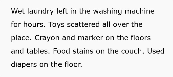 Messy home with wet laundry, scattered toys, crayon marks, food stains, and used diapers showing poor cleanliness and roach concerns. Messy home with wet laundry, scattered toys, crayon marks, food stains, and used diapers showing poor cleanliness and roach concerns.