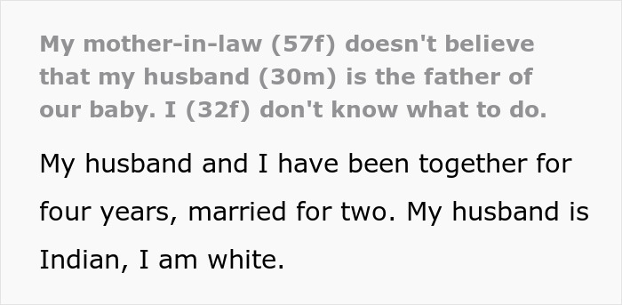 Text post discussing an Indian grandmother demanding a DNA test, doubting baby’s paternity due to pale skin. Text post discussing an Indian grandmother demanding a DNA test, doubting baby’s paternity due to pale skin.