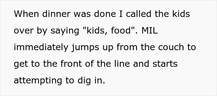 MIL treating Thanksgiving like a free buffet, hogging food and pouting when confronted by daughter-in-law.