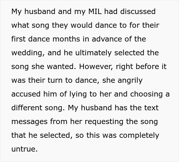 Son appalled by mom’s behavior on his wedding day after conflict over dance song choice causes tension. Son appalled by mom’s behavior on his wedding day after conflict over dance song choice causes tension.