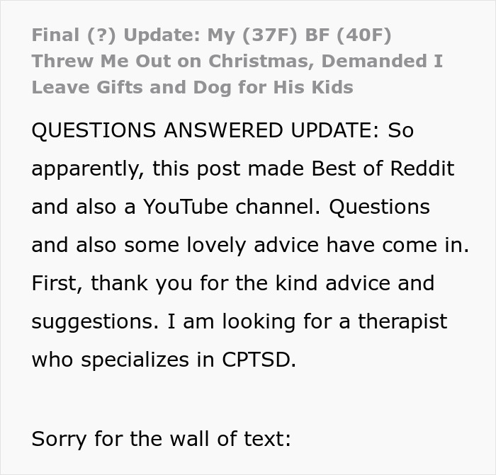 Woman Buys Expensive Gifts For BF’s Kids, Is Told She Can’t Spend Christmas With Them