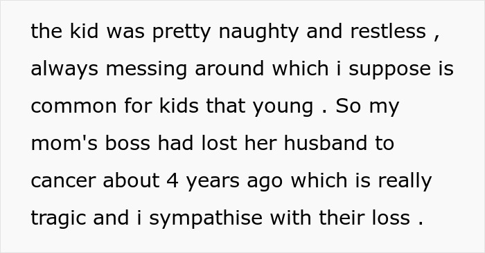 Text excerpt showing a teen describing a restless kid and reflecting on a tragic loss involving cancer. Text excerpt showing a teen describing a restless kid and reflecting on a tragic loss involving cancer.