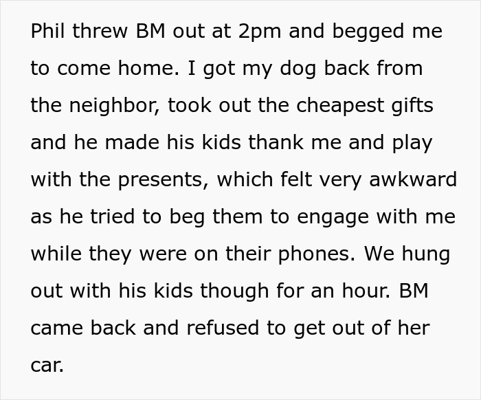 Woman Buys Expensive Gifts For BF’s Kids, Is Told She Can’t Spend Christmas With Them