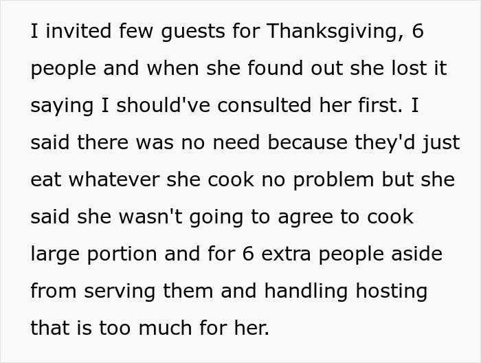 Man keeps inviting guests over expecting wife to cook large meals, sparking internet reality check on hosting duties.