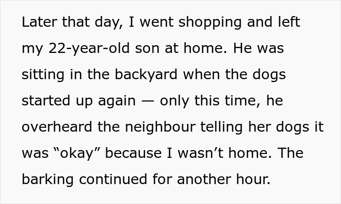 Woman goes nuclear on neighbors over noisy dogs, addressing the issue of neighbors who can't keep their dogs quiet. Woman goes nuclear on neighbors over noisy dogs, addressing the issue of neighbors who can't keep their dogs quiet.