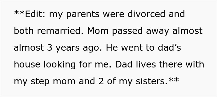 Text excerpt about divorced parents, step family, and a woman discovering her husband's true behavior toward his cheating ex-wife. Text excerpt about divorced parents, step family, and a woman discovering her husband's true behavior toward his cheating ex-wife.