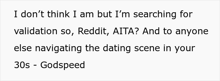 Text post asking for Reddit validation on dating scene in 30s, linked to expose the cheaters story. Text post asking for Reddit validation on dating scene in 30s, linked to expose the cheaters story.