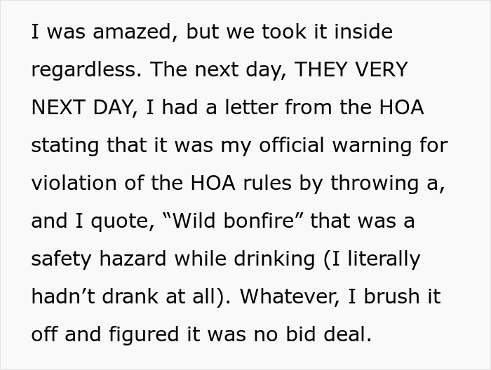 Man receiving an official HOA warning letter for alleged rule violations from a stalkerish HOA president. Man receiving an official HOA warning letter for alleged rule violations from a stalkerish HOA president.