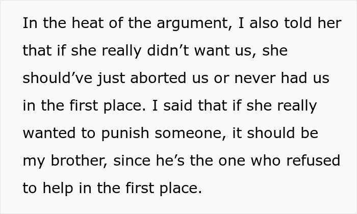 ALT text: Teen calls out mom for retiring from parenting after kids must buy their own food in family argument text excerpt ALT text: Teen calls out mom for retiring from parenting after kids must buy their own food in family argument text excerpt