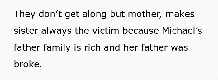 Text excerpt discussing family conflict where a woman gives brother a papaya and calls him cheap for unpaid bills. Text excerpt discussing family conflict where a woman gives brother a papaya and calls him cheap for unpaid bills.