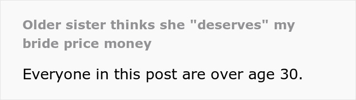 Older sister and bride discuss wedding money and cultural expectations in a family setting.