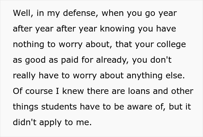 Text discussing parents' roles involving mom, dad, affair, and college money concerns and financial planning. Text discussing parents' roles involving mom, dad, affair, and college money concerns and financial planning.