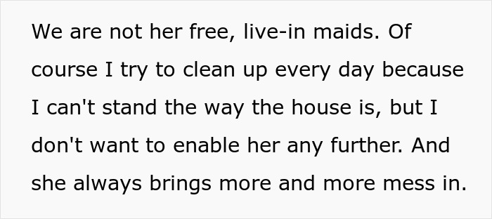 Woman upset about cleaning and mess, considering charging sister a clean-up fee after spotting roaches in the home. Woman upset about cleaning and mess, considering charging sister a clean-up fee after spotting roaches in the home.