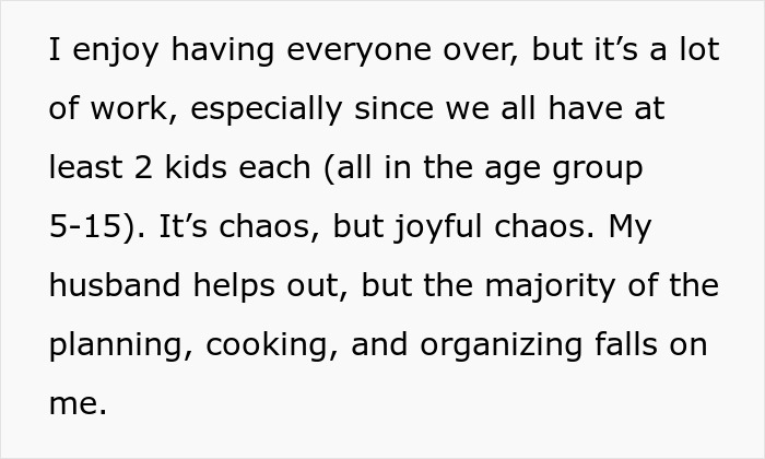 Woman asks for a break from hosting traditional family Thanksgiving, sparking conflict with her sisters. Woman asks for a break from hosting traditional family Thanksgiving, sparking conflict with her sisters.