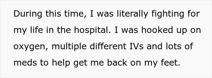 Woman fighting for her life in hospital, struggling with oxygen and IVs while toxic dad’s rant leads to CPS involvement. Woman fighting for her life in hospital, struggling with oxygen and IVs while toxic dad’s rant leads to CPS involvement.