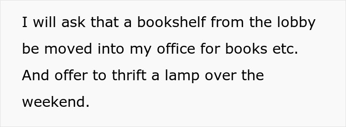 Text message showing an office swap request turning problematic as an employee takes everything, causing frustration. Text message showing an office swap request turning problematic as an employee takes everything, causing frustration.