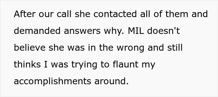 Text excerpt about cousin's family accusing woman of stealing spotlight by bringing baby and wearing engagement ring. Text excerpt about cousin's family accusing woman of stealing spotlight by bringing baby and wearing engagement ring.