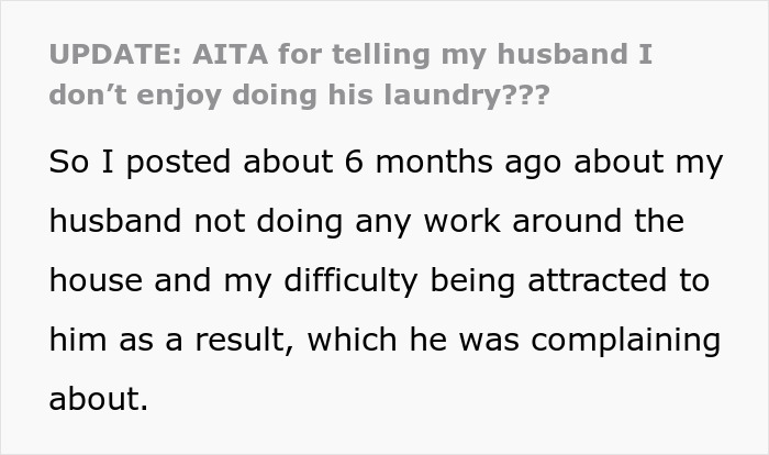 Text post about a man treating his wife like a servant and her loss of attraction due to his lack of help at home. Text post about a man treating his wife like a servant and her loss of attraction due to his lack of help at home.