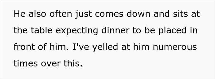 Alt text: Man leaves domestic chores to wife and expects dinner served while she refuses to play his mommy role. Alt text: Man leaves domestic chores to wife and expects dinner served while she refuses to play his mommy role.