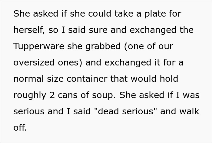 MIL hogging Thanksgiving food, treating it like a free buffet, and pouting when confronted by DIL.