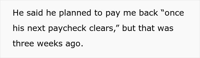 Text excerpt about brother using sister’s credit card without permission and delayed repayment mention in plain style. Text excerpt about brother using sister’s credit card without permission and delayed repayment mention in plain style.